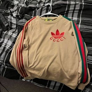 Adidas x Gucci cotton jersey sweatshirt